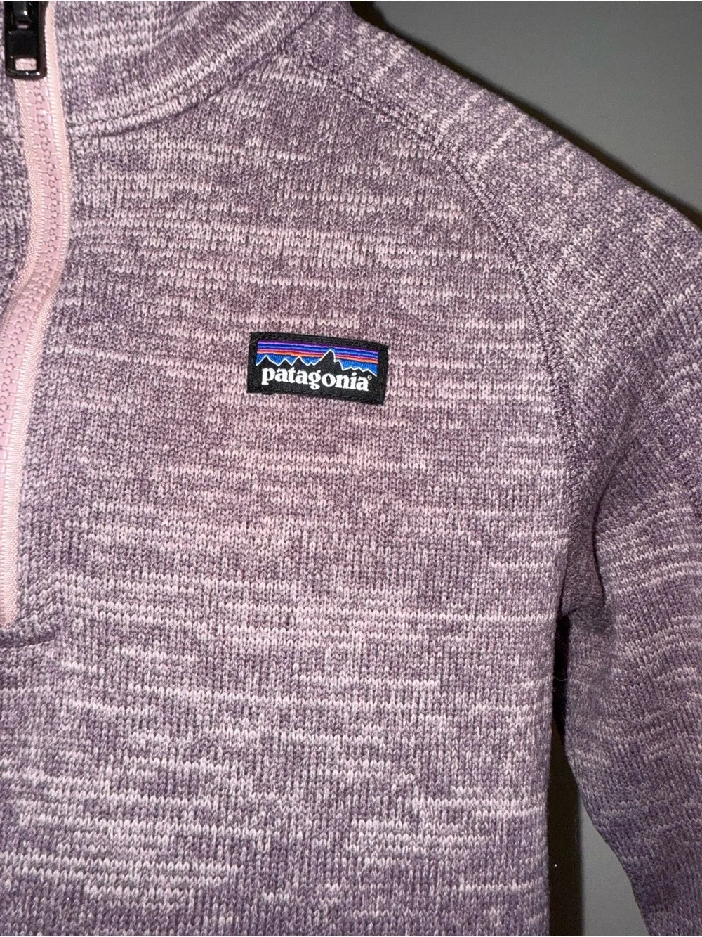 Patagonia Girls' Better Sweater 1/4-Zip, size 10, EUC